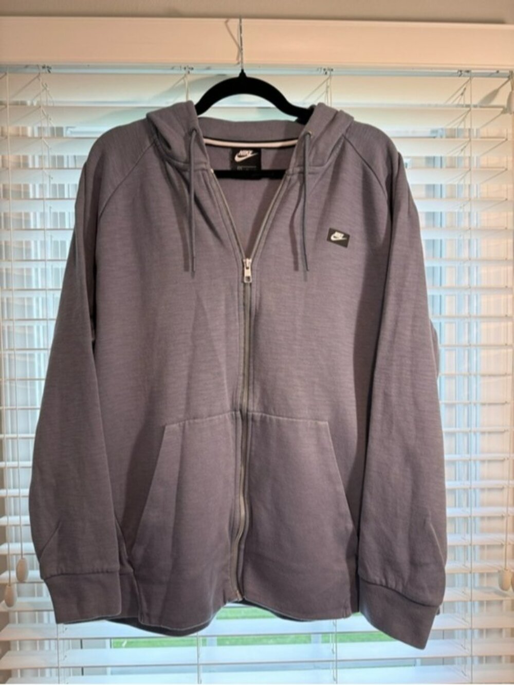 Nike Men's Slate Gray Full-Zip Hoodie